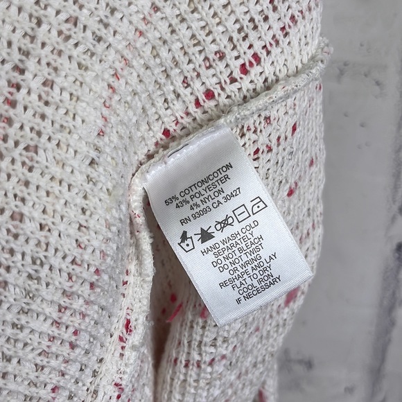 Nic+Zoe Open Front Cardigan Tweed 3/4 Sleeve Fringe Single Hook & Eye Closure - Picture 6 of 10